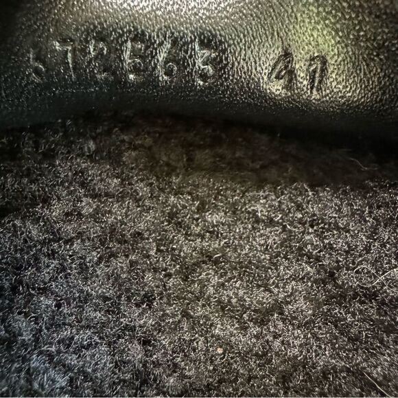 Balenciaga Men's Faux Shearling Slip On Mules Black EU Size 41 Unisex - Picture 12 of 14